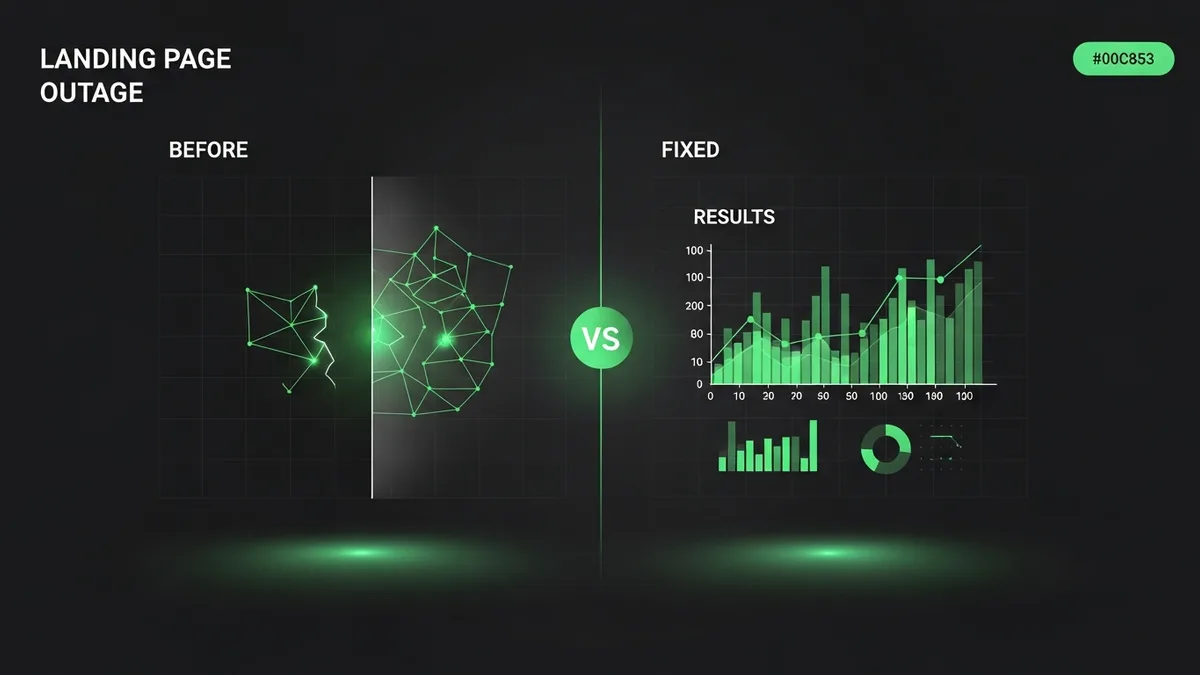 Don't Launch Without Landing Page Outage Case Study