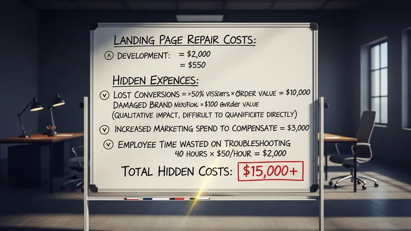 What a Broken Landing Page Really Costs When You Add Up the Numbers